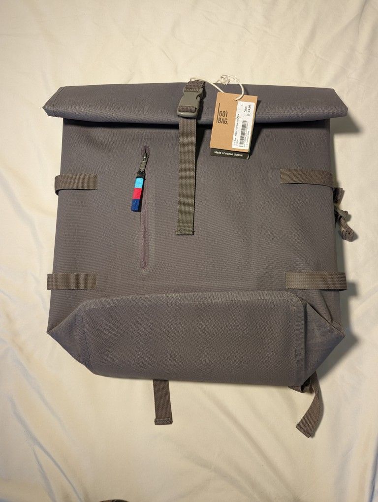 New GOT BAG Rolltop Backpack 31L, Waterproof, fits 15" laptops Stone