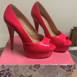 9.5 Heels Hot Pink