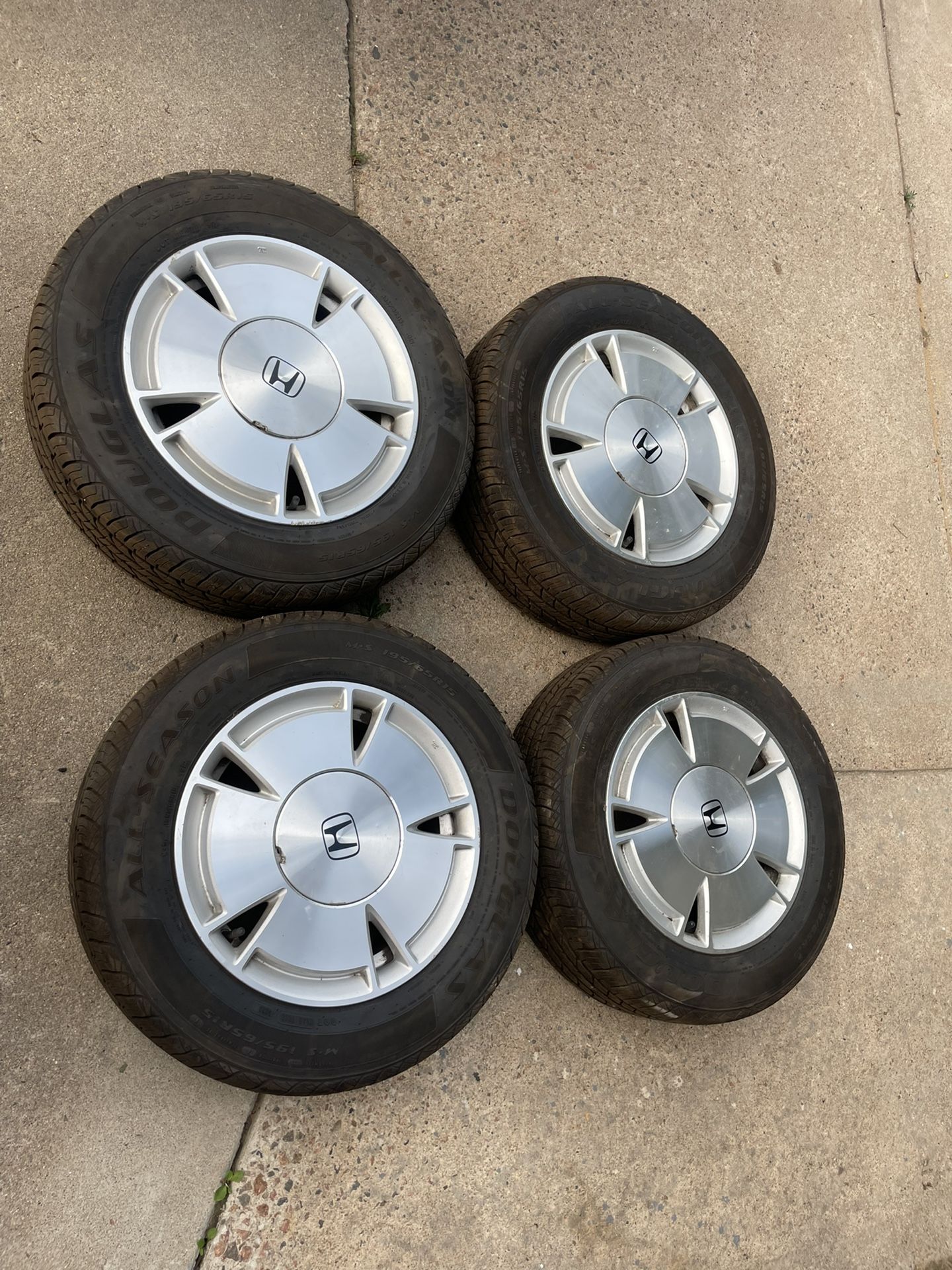 2006-2011 Honda Civic Enkei Wheels 195 65 15 Tires 90%