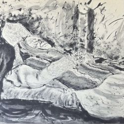 Gino Bonichi SCIPIONE 1930 CARDINAL VANNUTELLI DEATHBED Fine Art Print Vintage Original Antique Italy Italian 1940’s Printed Collectible ARTIST