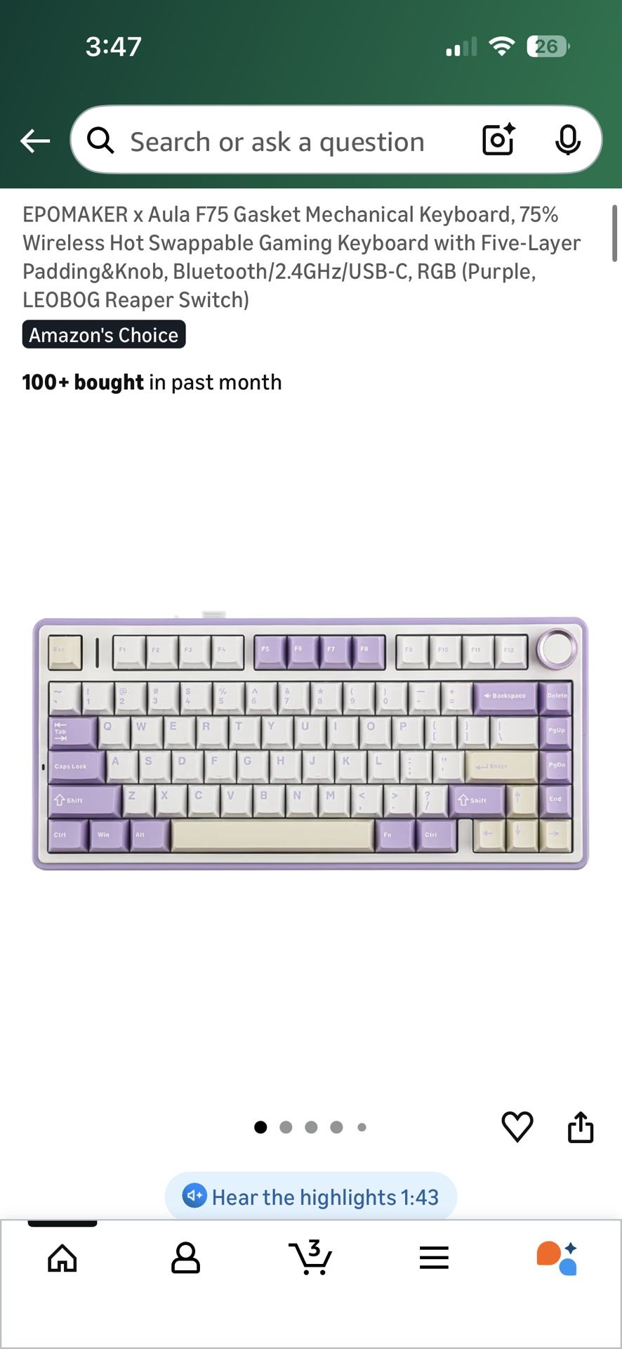 Epomaker Aula F75 Keyboard