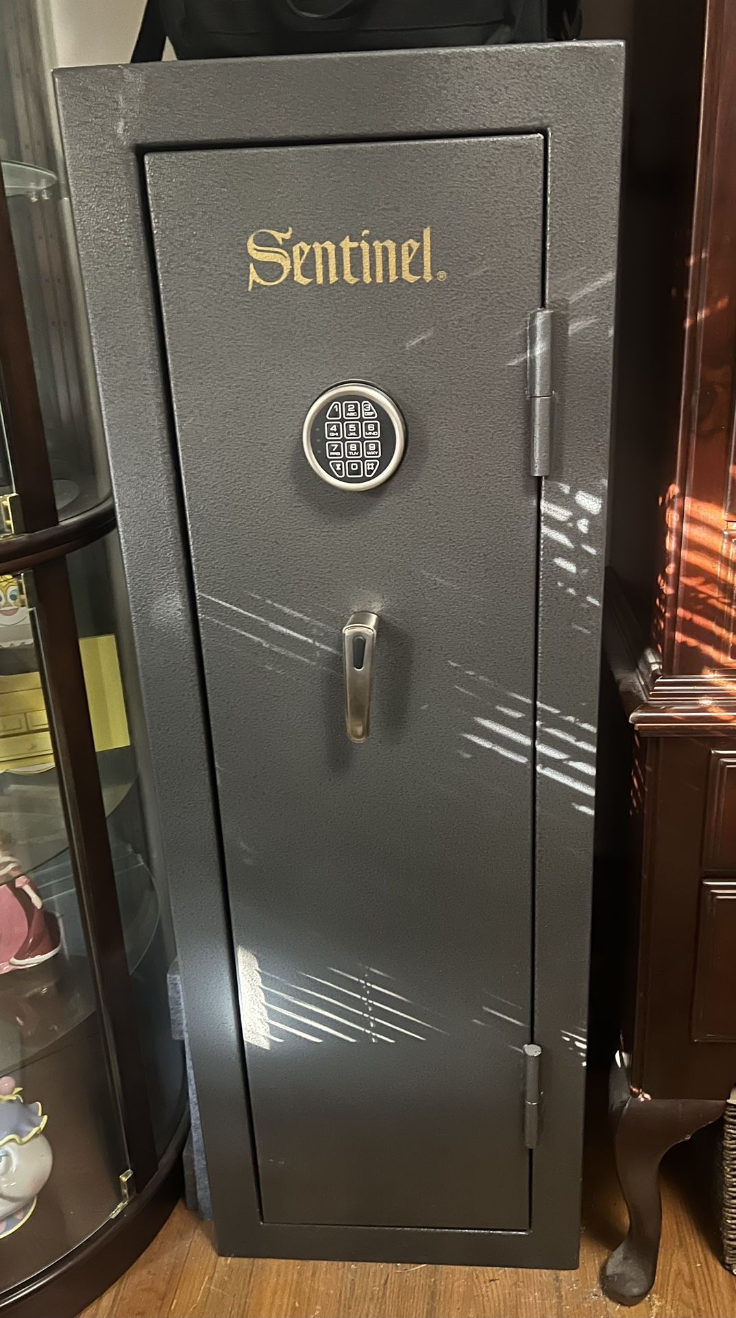 SENTINEL 12-Gun Fire Safe with Electronic Lock, Fire Resistant, 55H x 19W x 15.25D