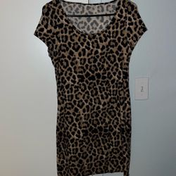 Leopard Tight Dress $5 Size L