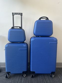 luggage set of 4 - blue
