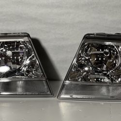 1999 To 2004 Jeep Grand Cherokee OEM STYLE Headlights Luces Micas Calaveras Focos Luz Light Faros
