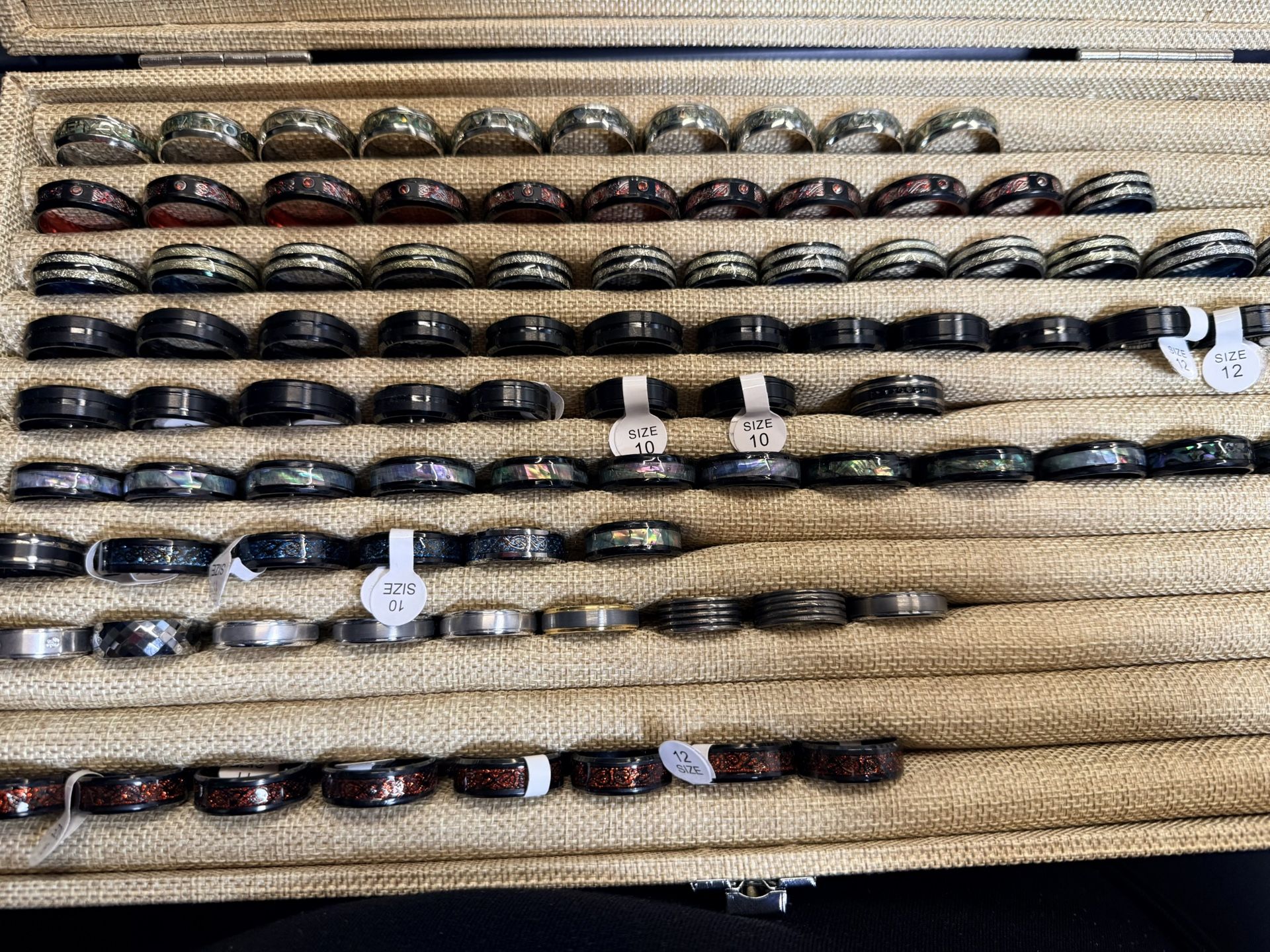 Jewelry Liquidation Lot - 90 Brand New Tungsten & Titanium Rings