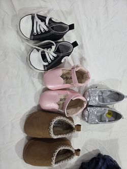 Baby girl shoes.  4 and 5