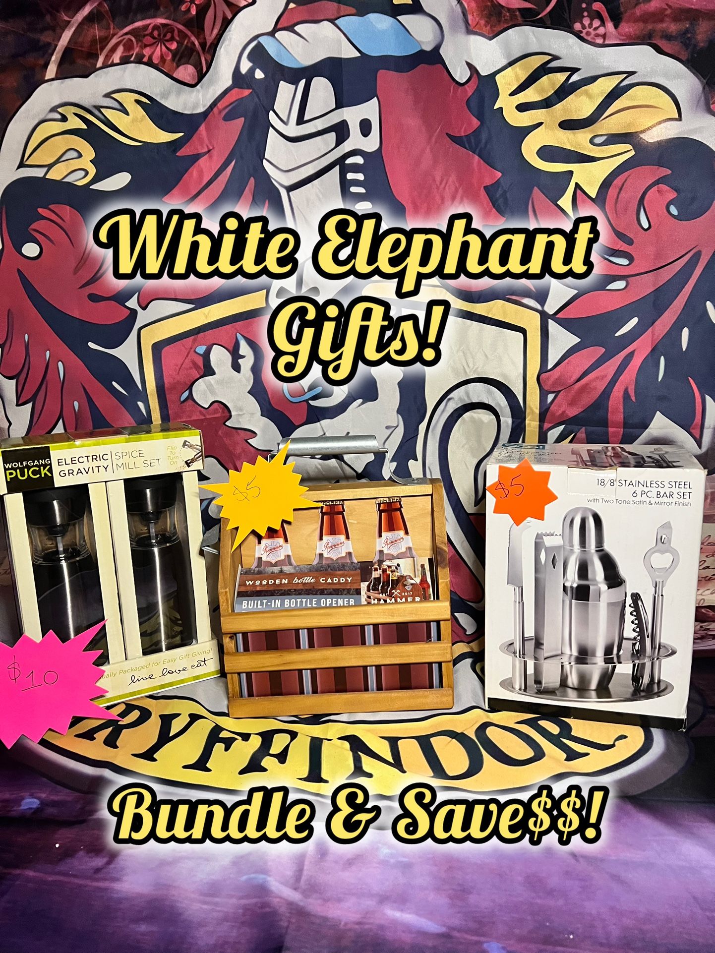 White Elephant Gifts Wedding Home Decor Christmas gift Party Yard Sale Halloween Z