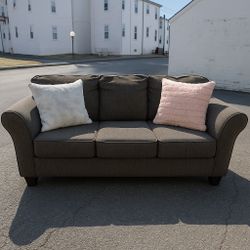 Gray Sofa + Loveseat Good Condition