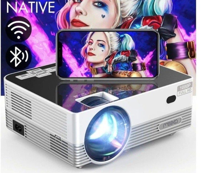 Mooka Q6 WiFi Compatible Projector With Bluetooth 