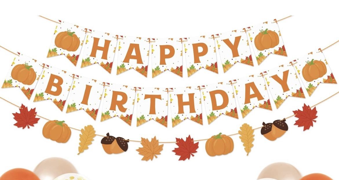 Thanksgiving Birthday Decorations