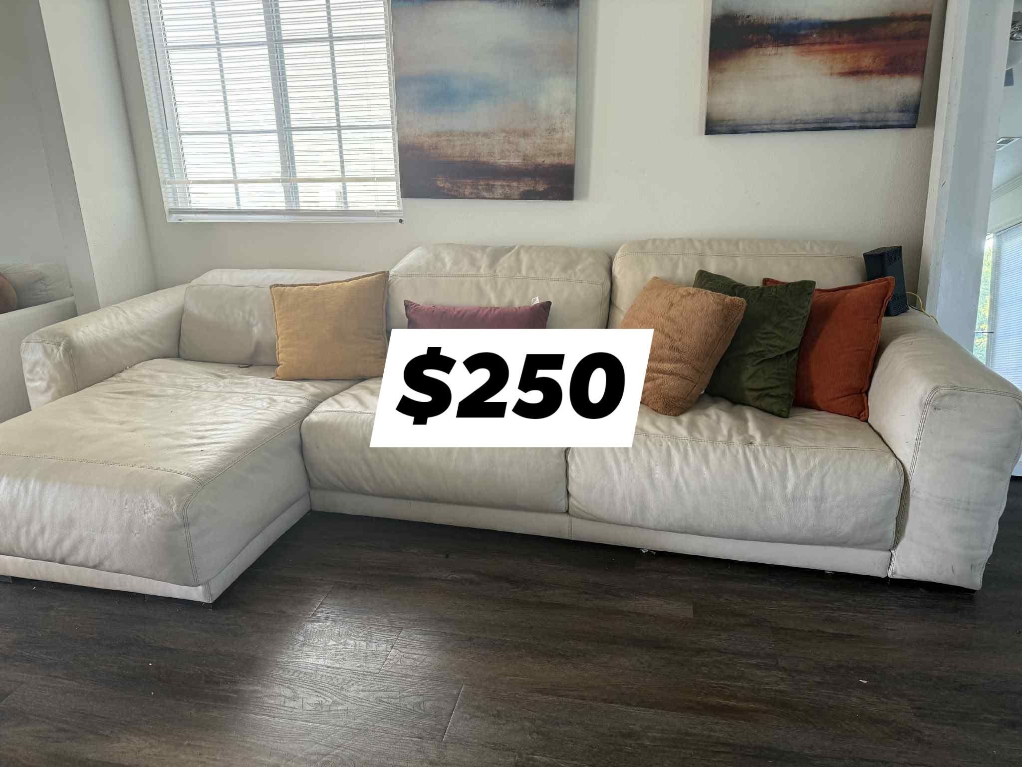 White Sectional