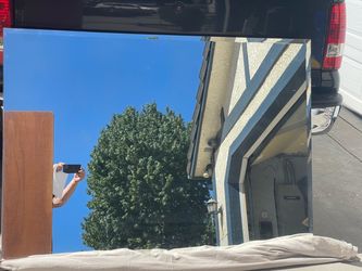 Large Frameless Rectangular Wall Mirror