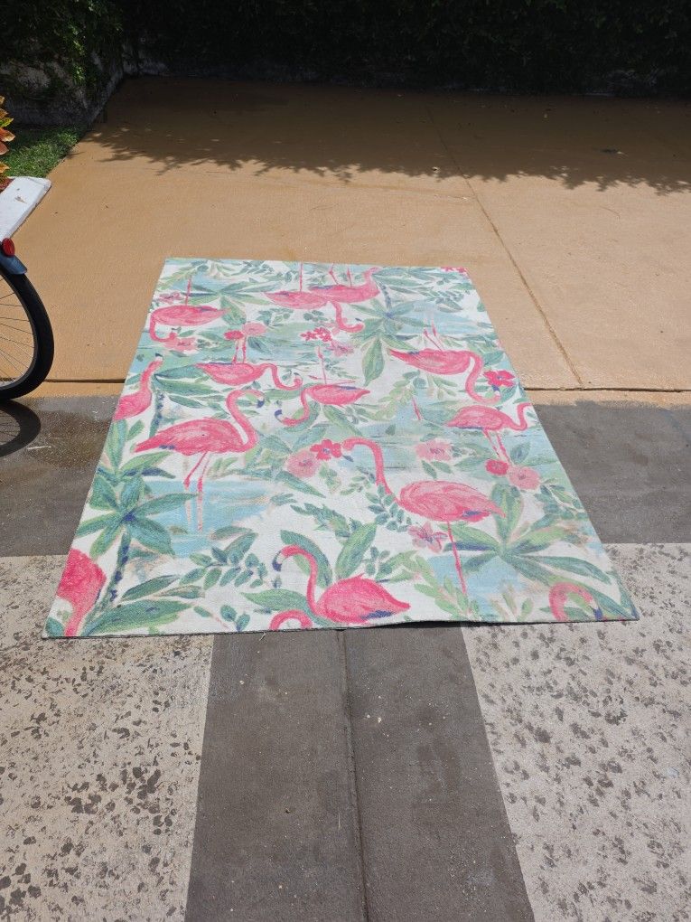 Indoor Outdoor FLAMINGO RUG