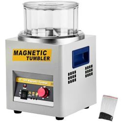 574#Magnetic Tumbler, 180mm Jewelry Polisher Tumbler,2000 RPM KT-185 Jewelry Polisher Finisher with Adjustable Direction and Time for Jewelry (185mm)