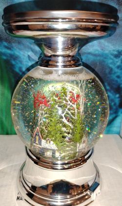 Bath and body works lighted snow globe