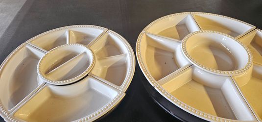 A pair of lazy susan's