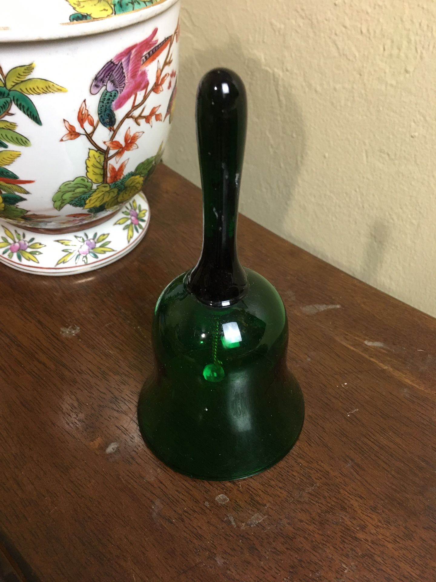 VTG Emerald Green Crystal Bell