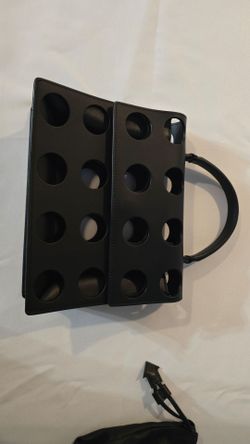 Off-White black cutout handbag