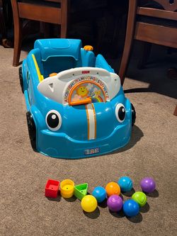 Fisher-Price Laugh & Learn Smart Stages Crawl-Around Car (Blue)