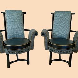 Vintage Chinoiserie Style Chairs (set of 2) - Full Rehab