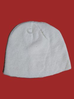Kids Unbranded Solid White Beanie