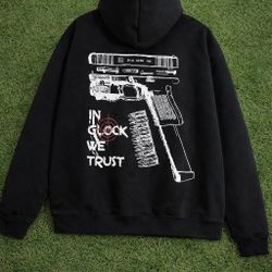 In Glock We Trust Hoodie (Size M, L)