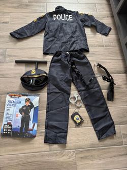 Police Costume for Kids Boys, Size L