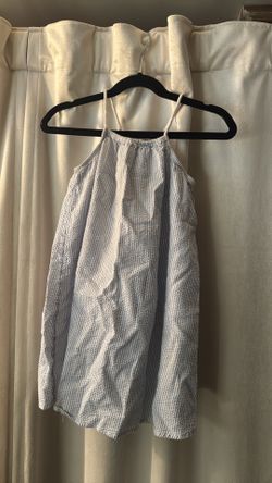Toddler H&M blue stripe dress