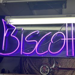Biscotti Neon Sign Light Lamp Vintage Antique 