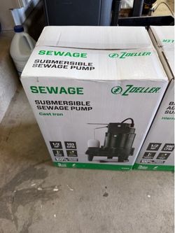 Zoeller 1/2-HP 115 -Volt 103-Gallon Cast iron Sewage sump pump | Model #1263
