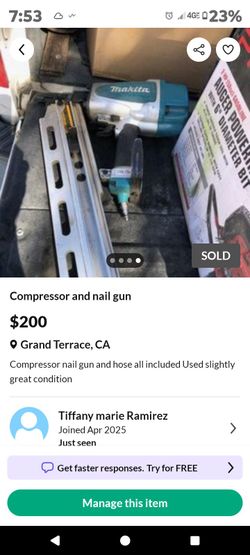Compressor and nail gun