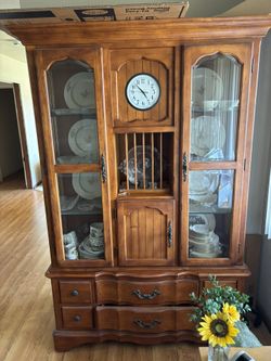 China Hutch With China For Sale $200 For All Of It!