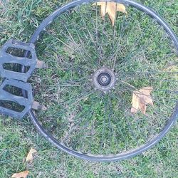 BMX Bike Parts Back Rim And Petals