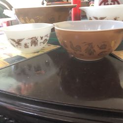 Set Of Antique bowls thick glass