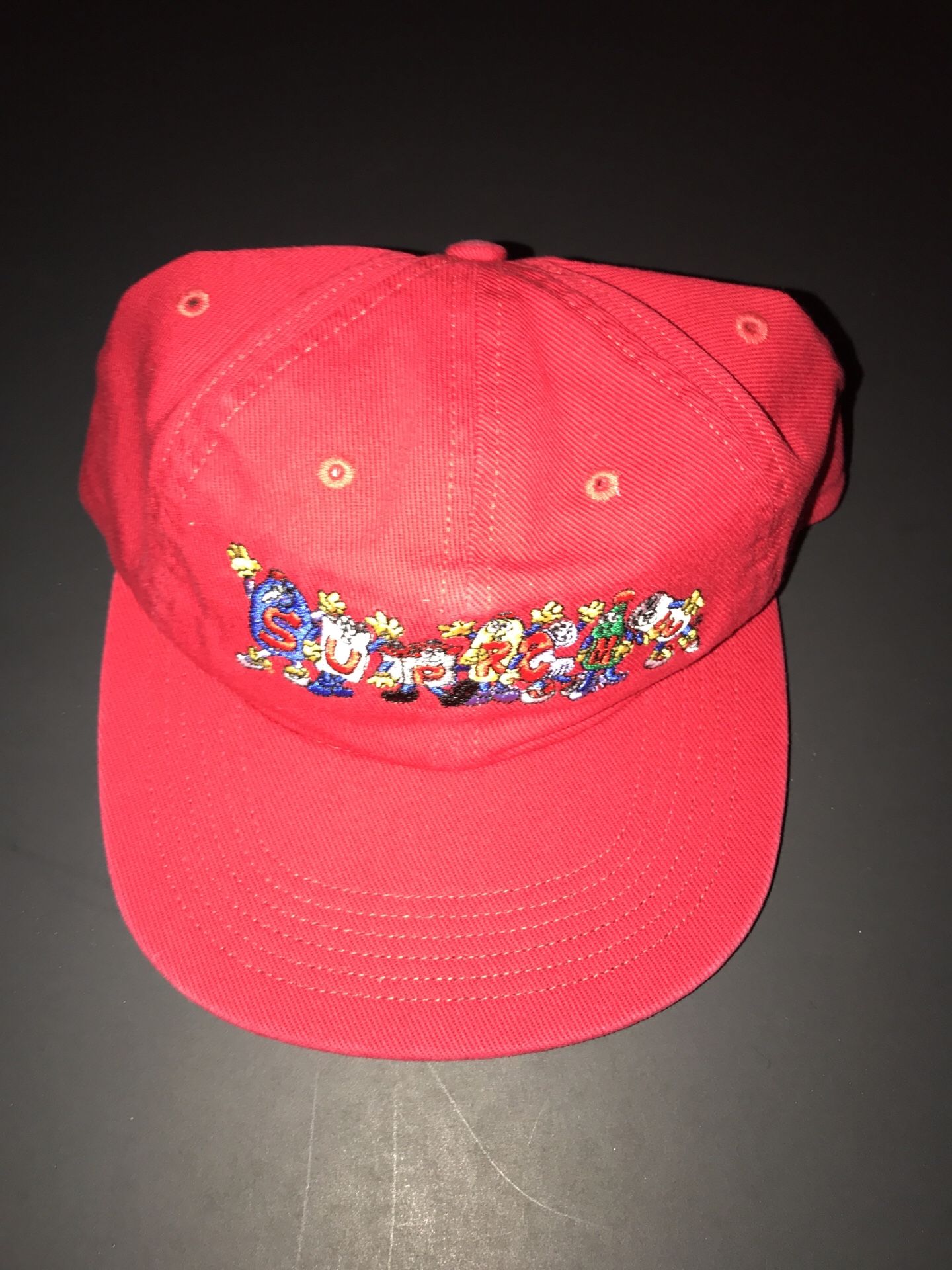 SUPREME FRIENDS 6 PANEL CAP NEW HAT RED