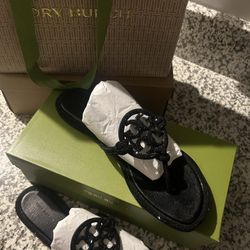 Tory Burch , Black Sparkly Gem Sandals ,  Size: 11