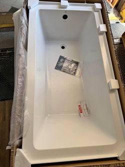 Bañera Kingston Brass 60x31 desagüe izquierdo nueva