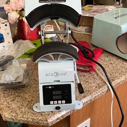 HTVRONT Hat Press Machine - Hat Press Heat Machine For Caps With 2 Platens & Caps Stretcher, Hat Heat Press Machine For Caps With Precise Temp&Ti