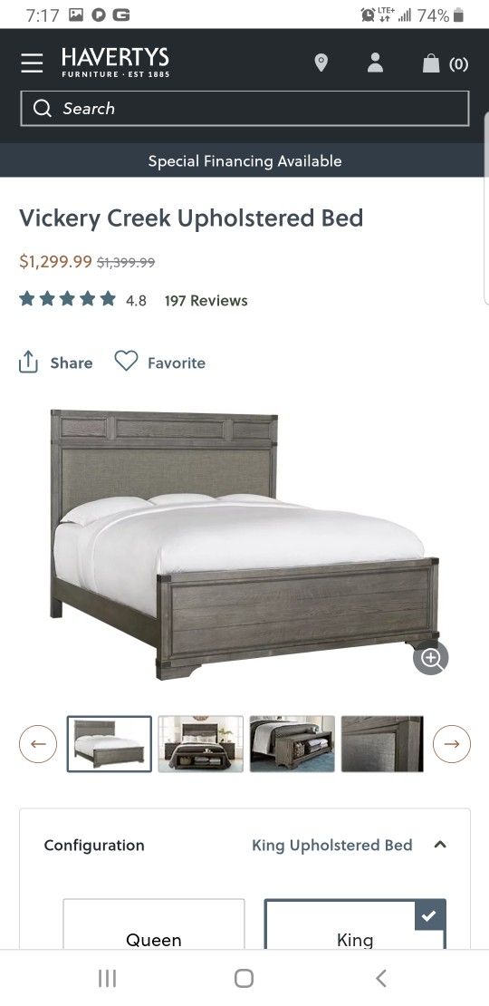 King Bed And Dresser