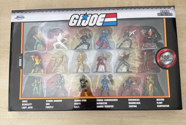 G.I. Joe Nano Metalfigs 18‑Pack Mini Figures – 1.65" Die‑Cast Collector Set