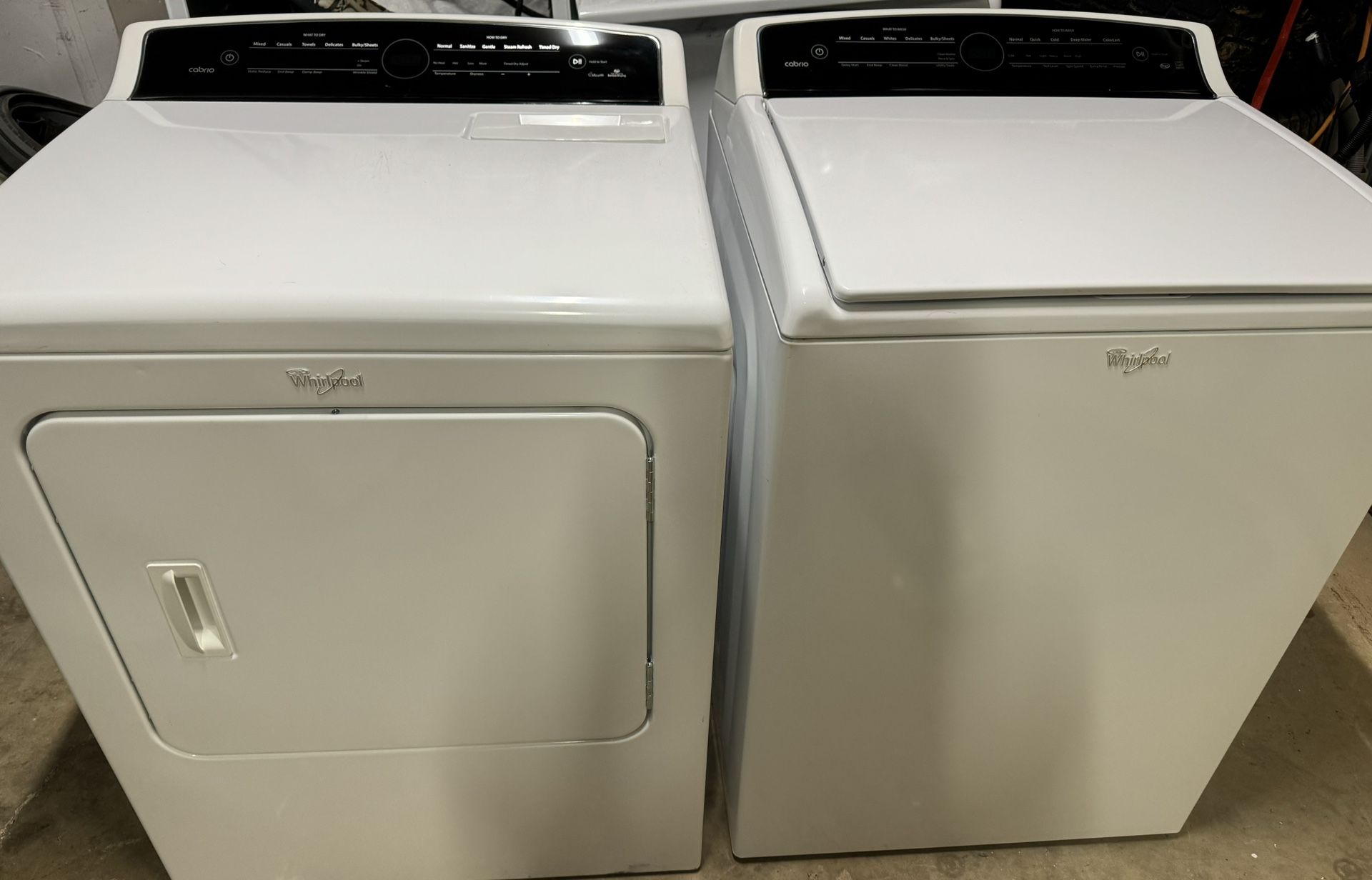 Whirlpool Cabrio Washer And Dryer Set
