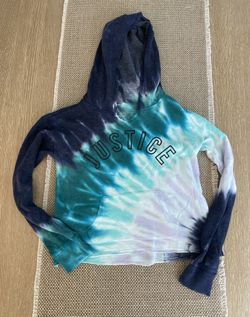 Justice Brand Girls Size 12 Lightweight Hoodie/Shirt