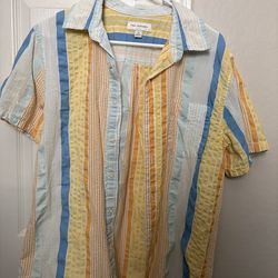 Colorful summer button up