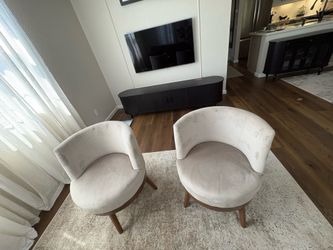 Two swivel chairs