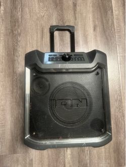 ION Audio Ion Pathfinder 280 8-In. 120-Watt All-Weather Bluetooth Rechargeable Speaker with FM Radio and LED Lighting