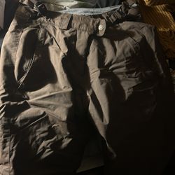 Columbia Convert Youth Snow Pants 14/16 Brown Waterproof