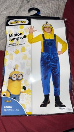 minion jumpsuit - spirit Halloween.
