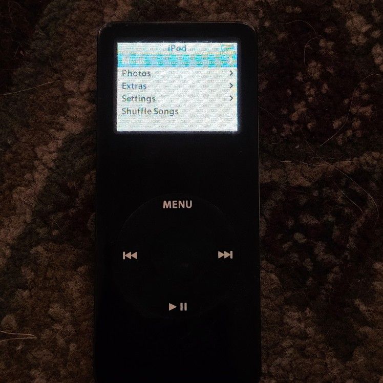 Apple iPod Nano 1st gen A1137 1GB MA352LL/A Black 2005 MP3 Tested Works Great