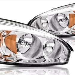 Malibu Classic Halogen Headlights Assembly Replacement for 04-08 Malibu Head Lights Headlamp, Driver and Passenger Side
